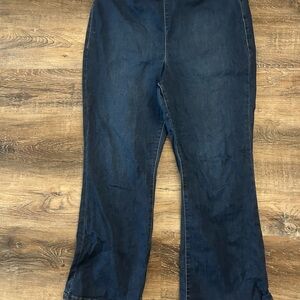 We The Free Blue Cropped Flare Leg Jeans